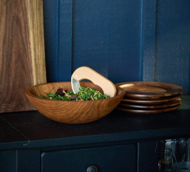 12" Wooden Chopping Bowl Set