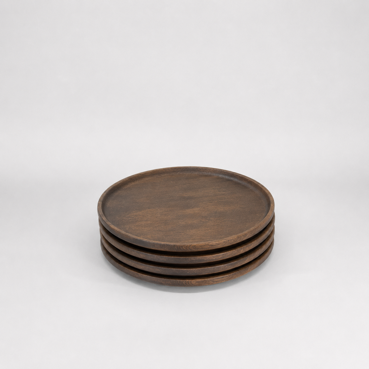 10" Narrow Rim Wooden Plate