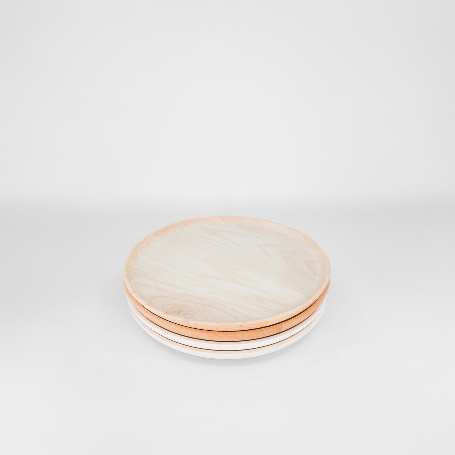 10" Narrow Rim Wooden Plate
