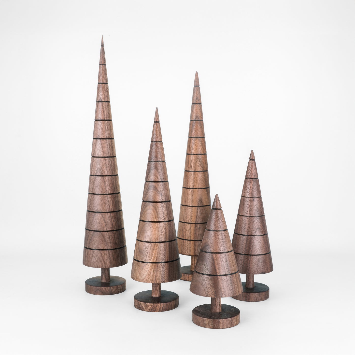 Hand Turned Wooden Trees