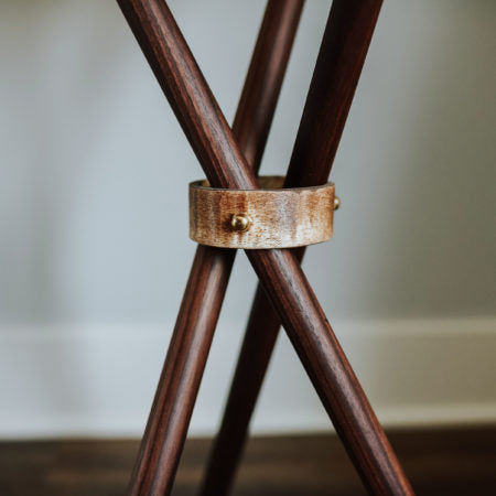 Wooden Tripod Bowl Stand