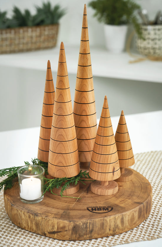 Hand Turned Wooden Trees