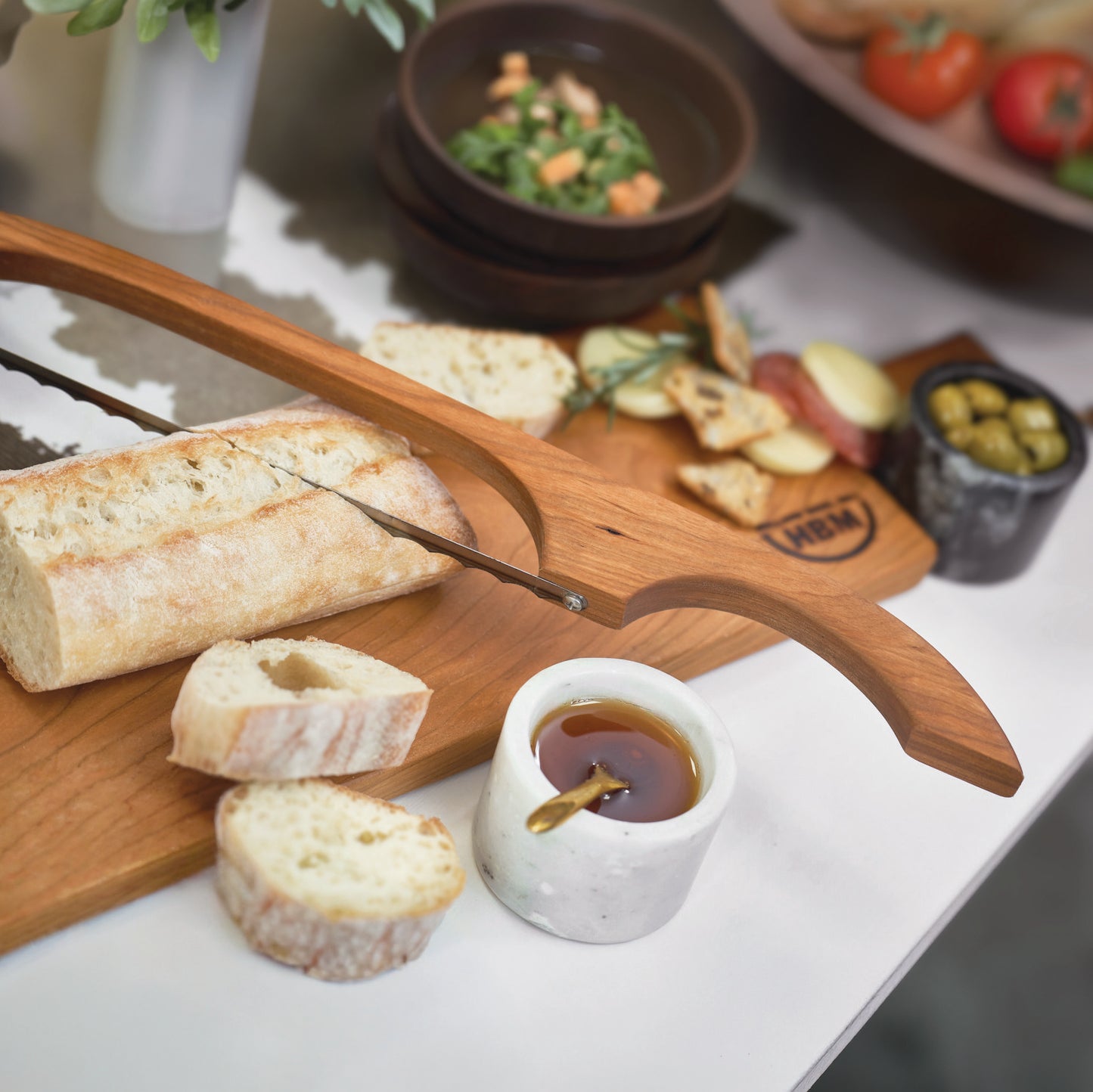 Bread Board & Bow Knife