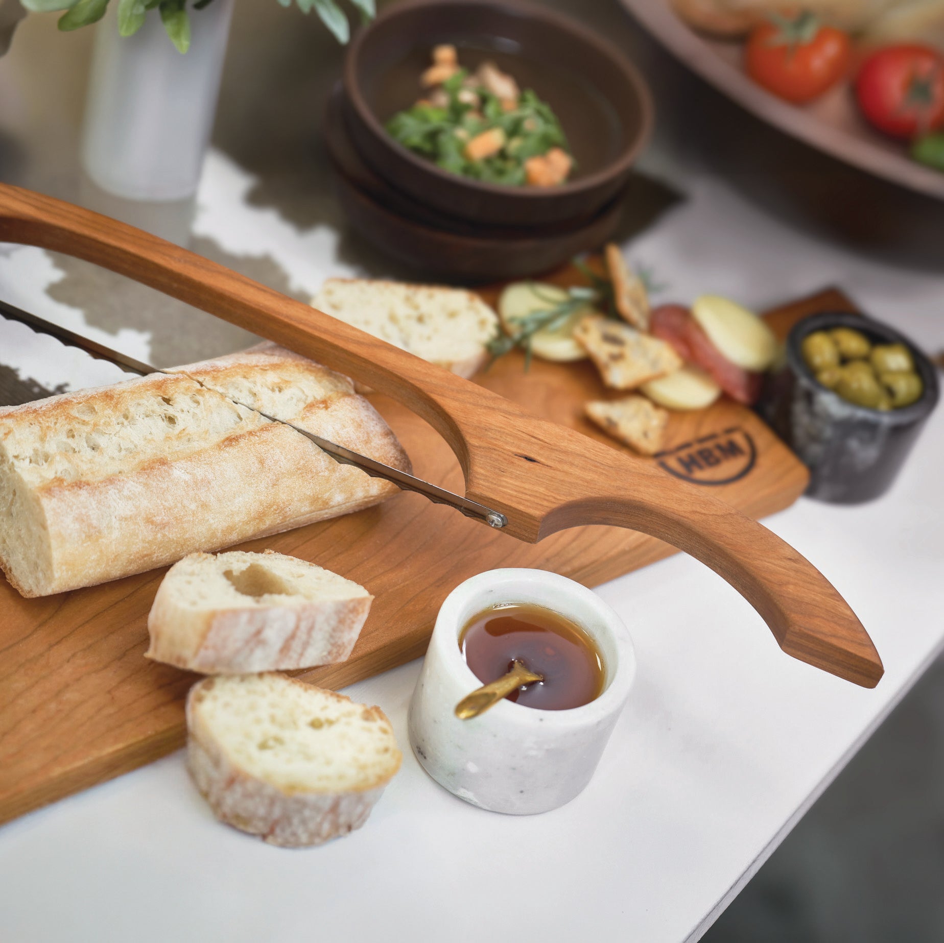 Bread Board & Bow Knife