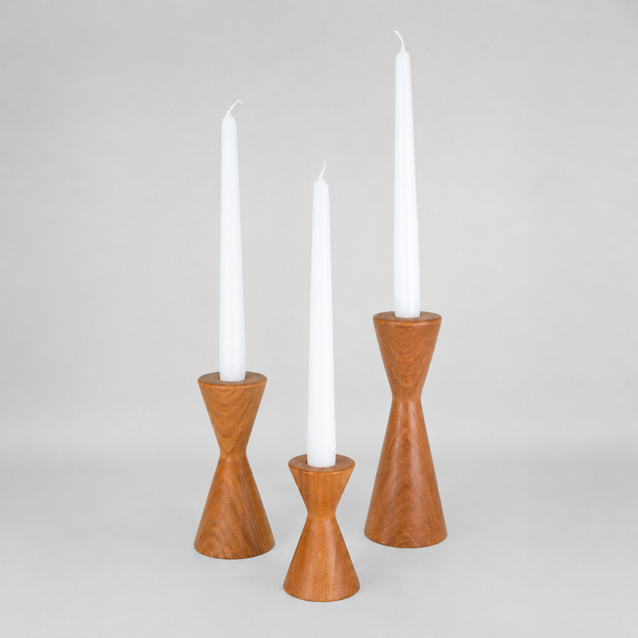 Wooden Candle Holders