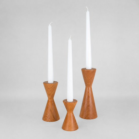Wooden Candle Holders
