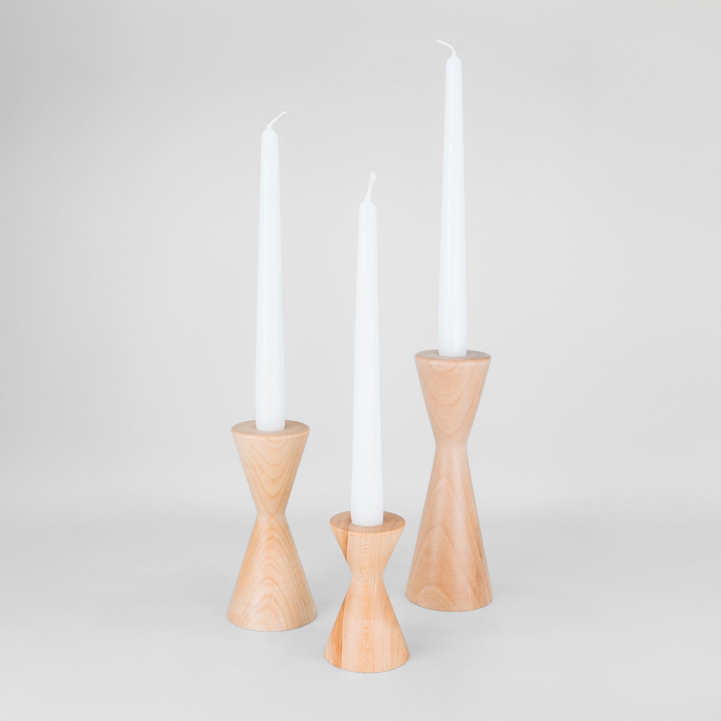 Wooden Candle Holders