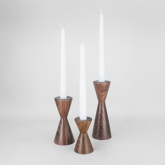 Wooden Candle Holders