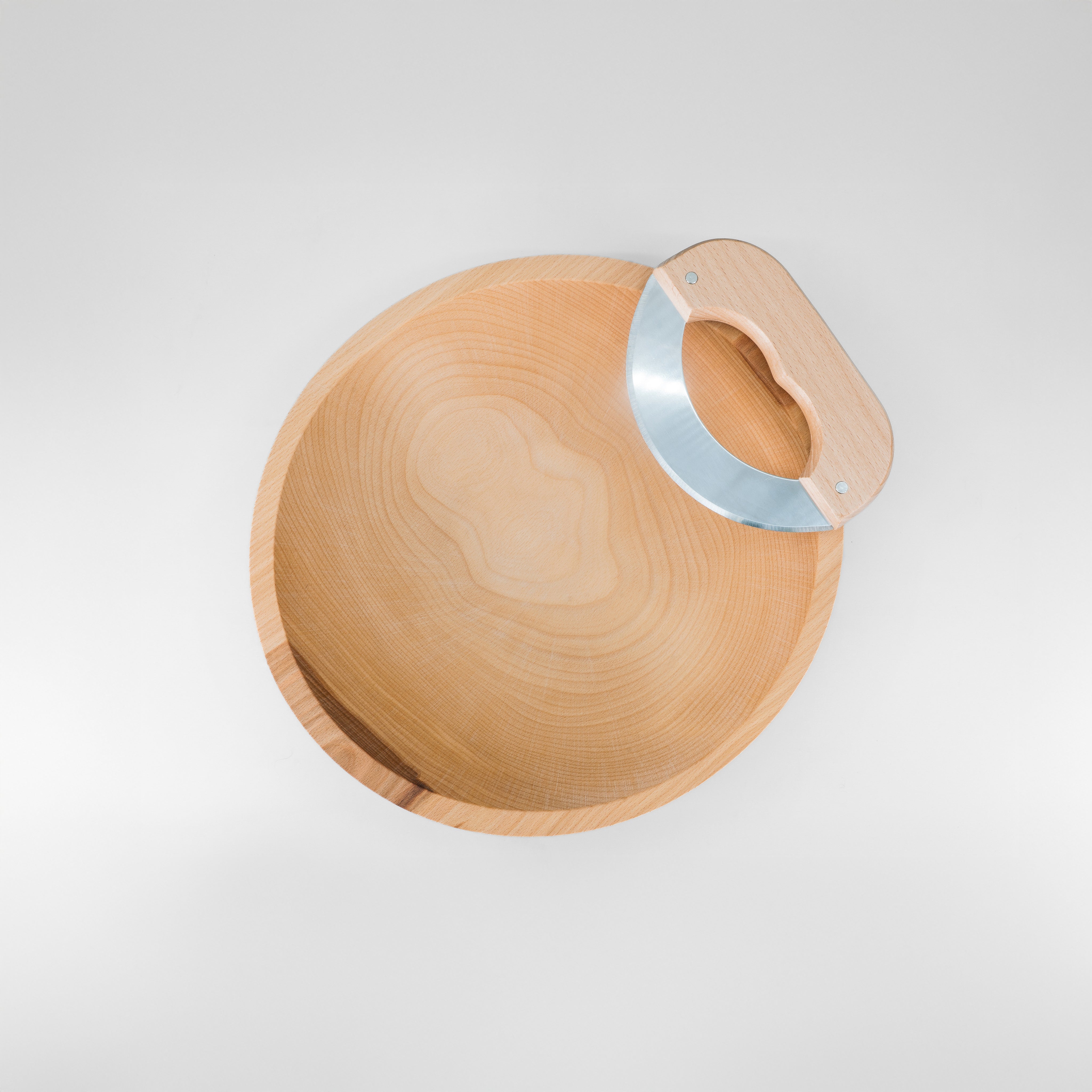 12" Wooden Chopping Bowl Set