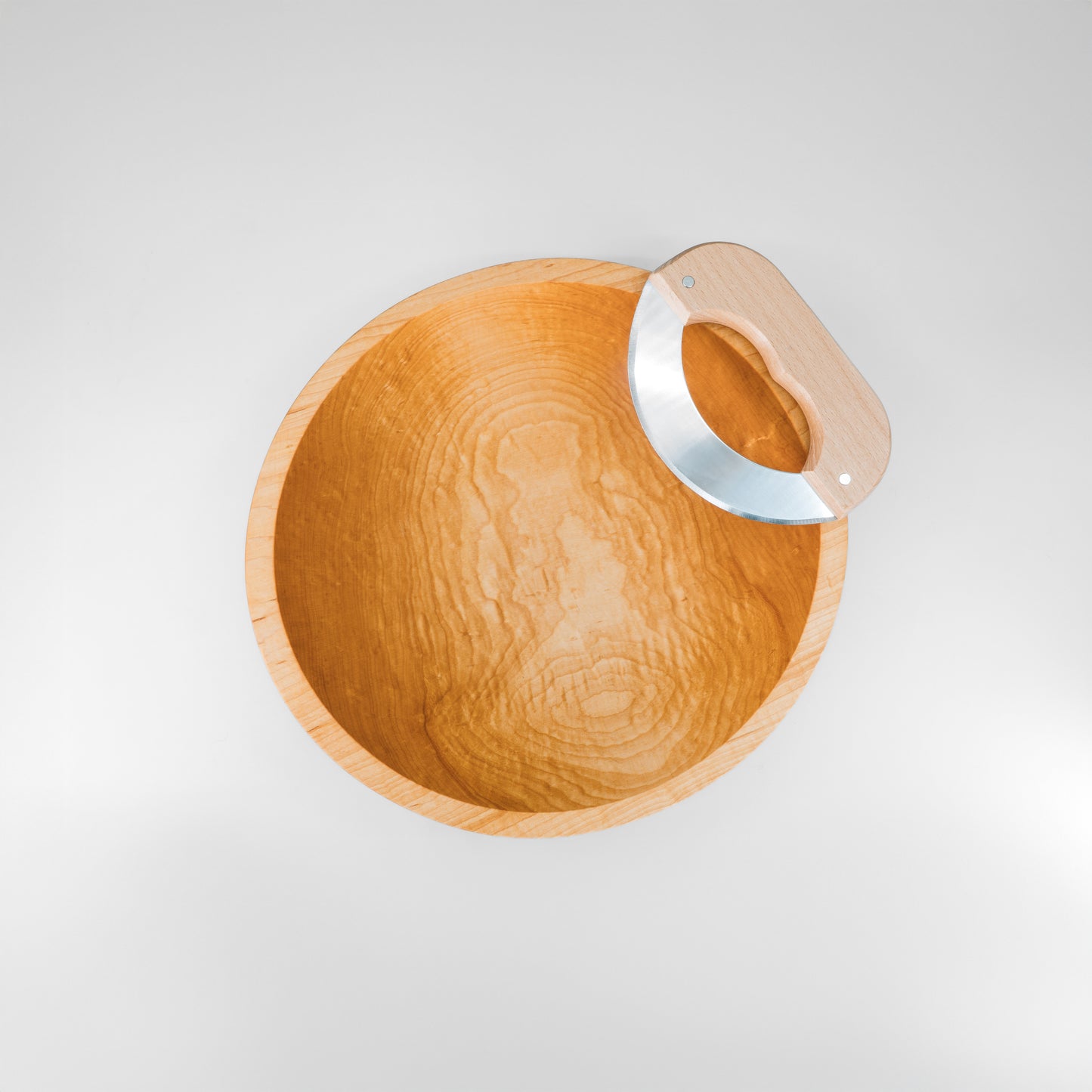 12" Wooden Chopping Bowl Set