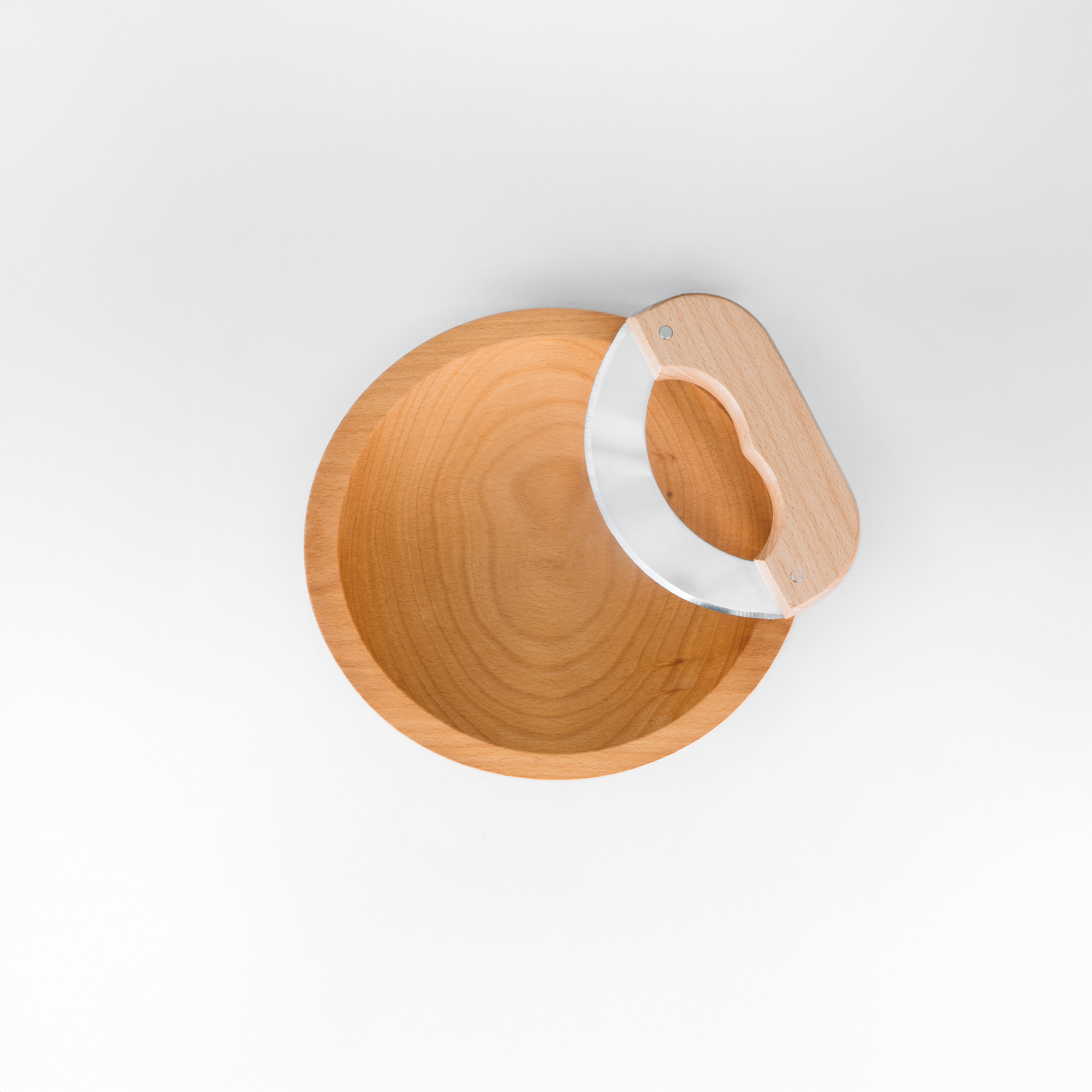 9" Wooden Chopping Bowl Set