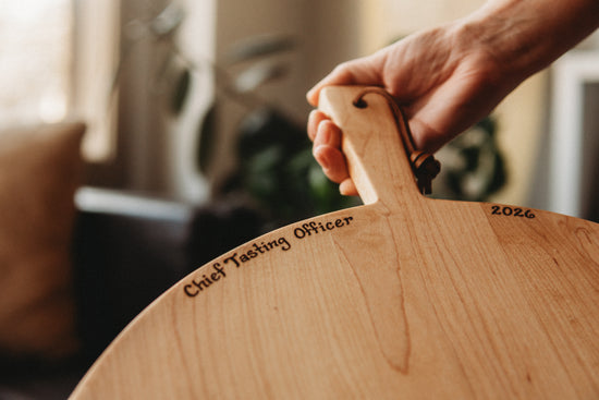 Round Wooden Serving Board