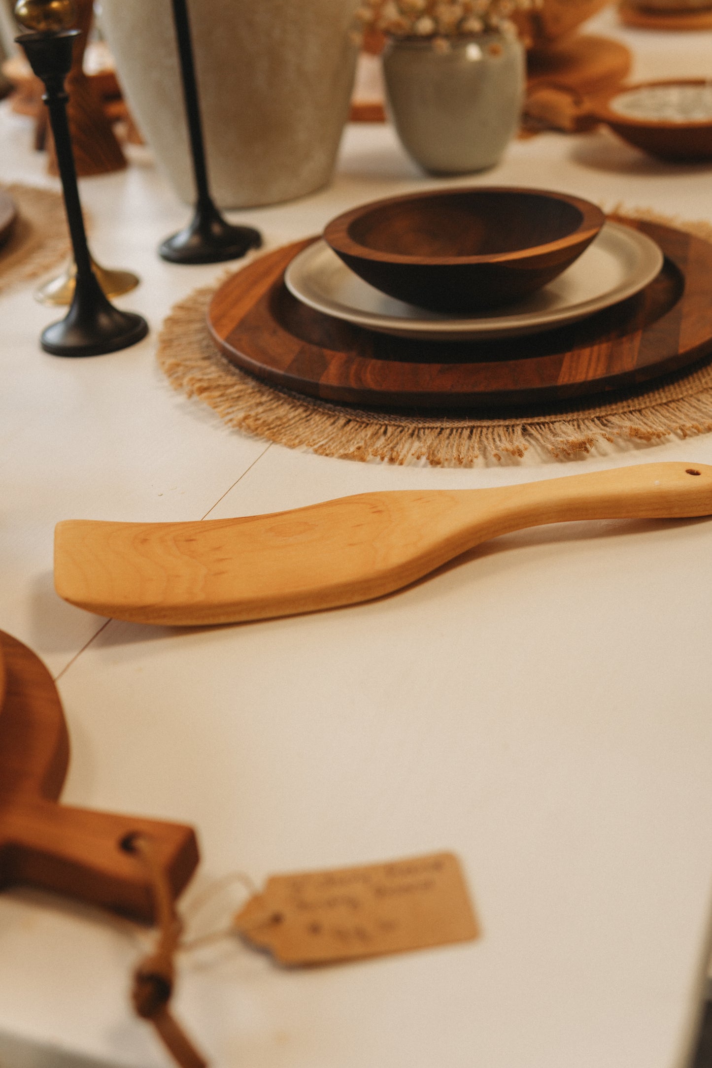 Wooden Curved Spatula