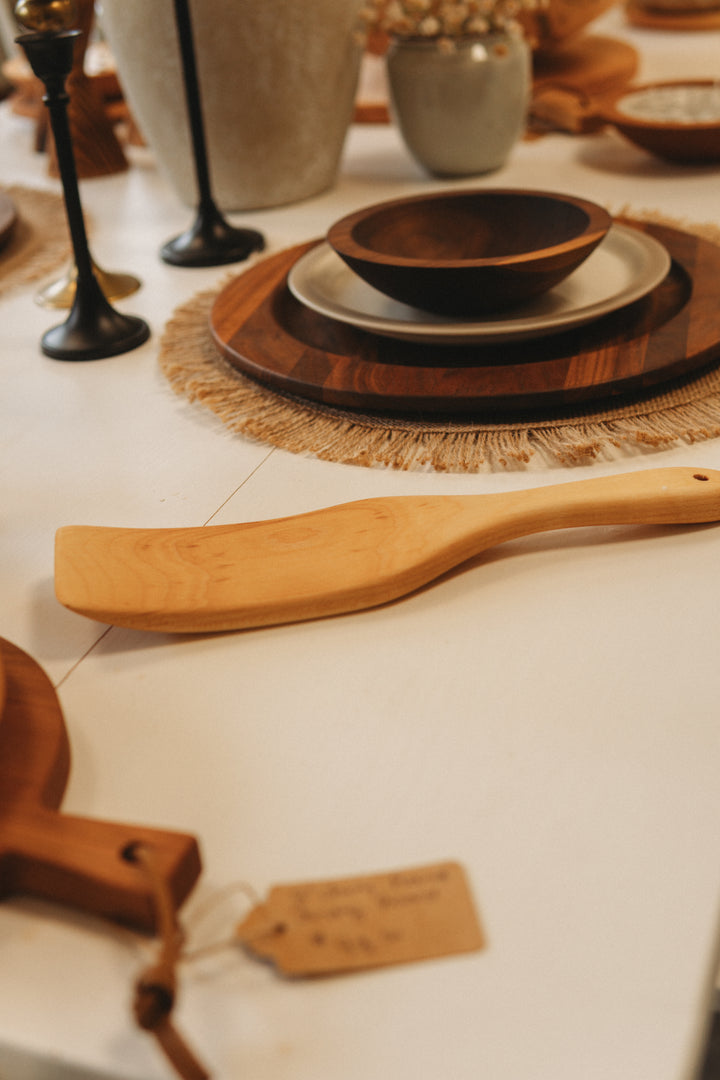 Wooden Curved Spatula