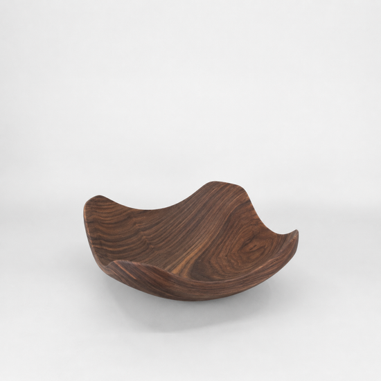12" Four Corners Wooden Bowl