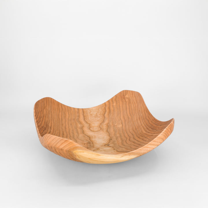 15" Four Corners Wooden Bowl