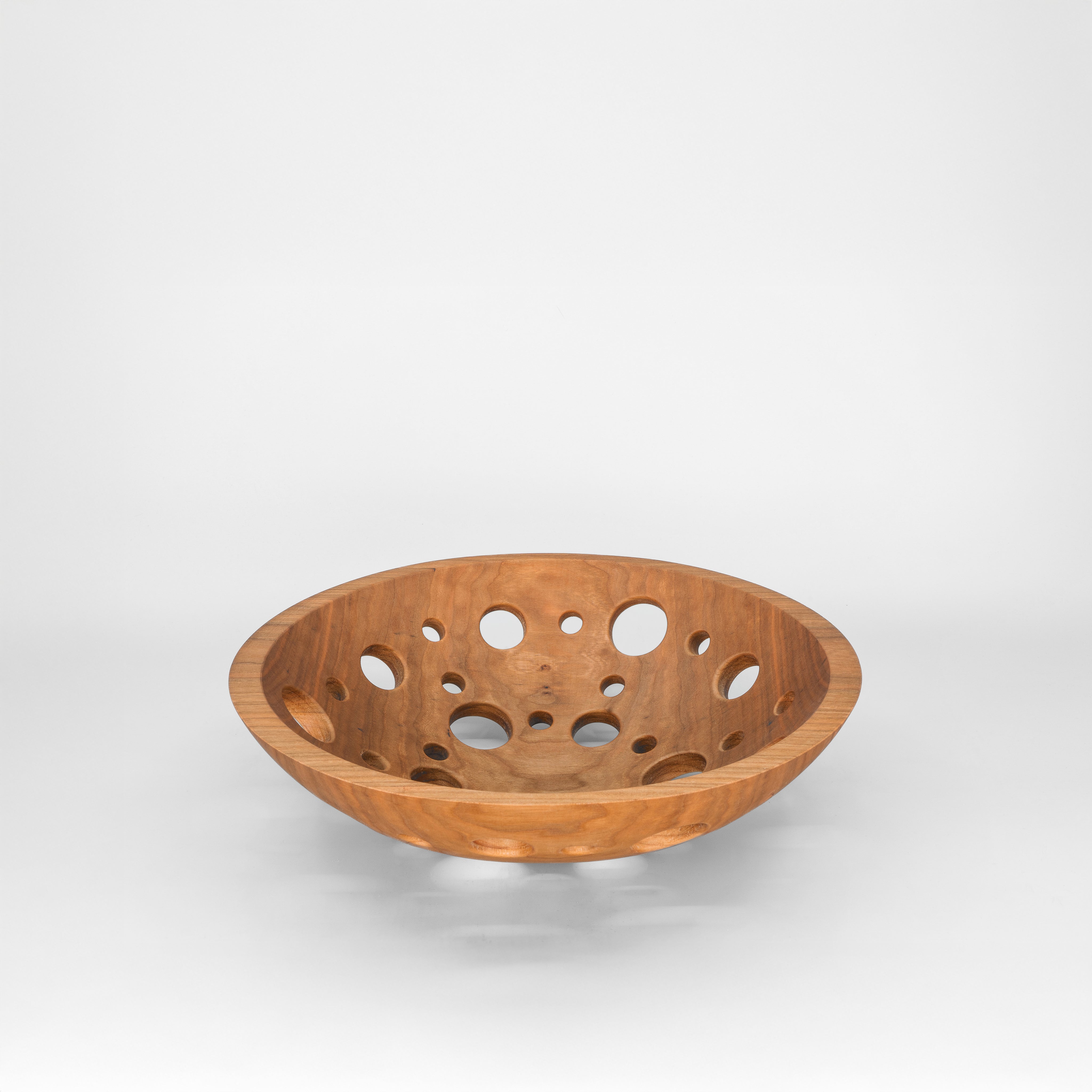 12" Wooden Fruit Bowl