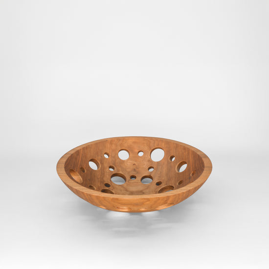 12" Wooden Fruit Bowl