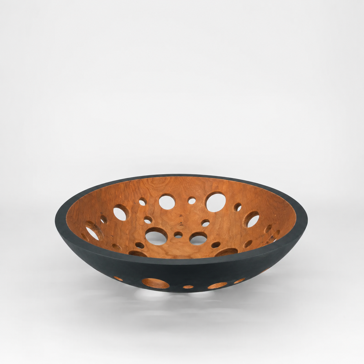 12" Wooden Fruit Bowl