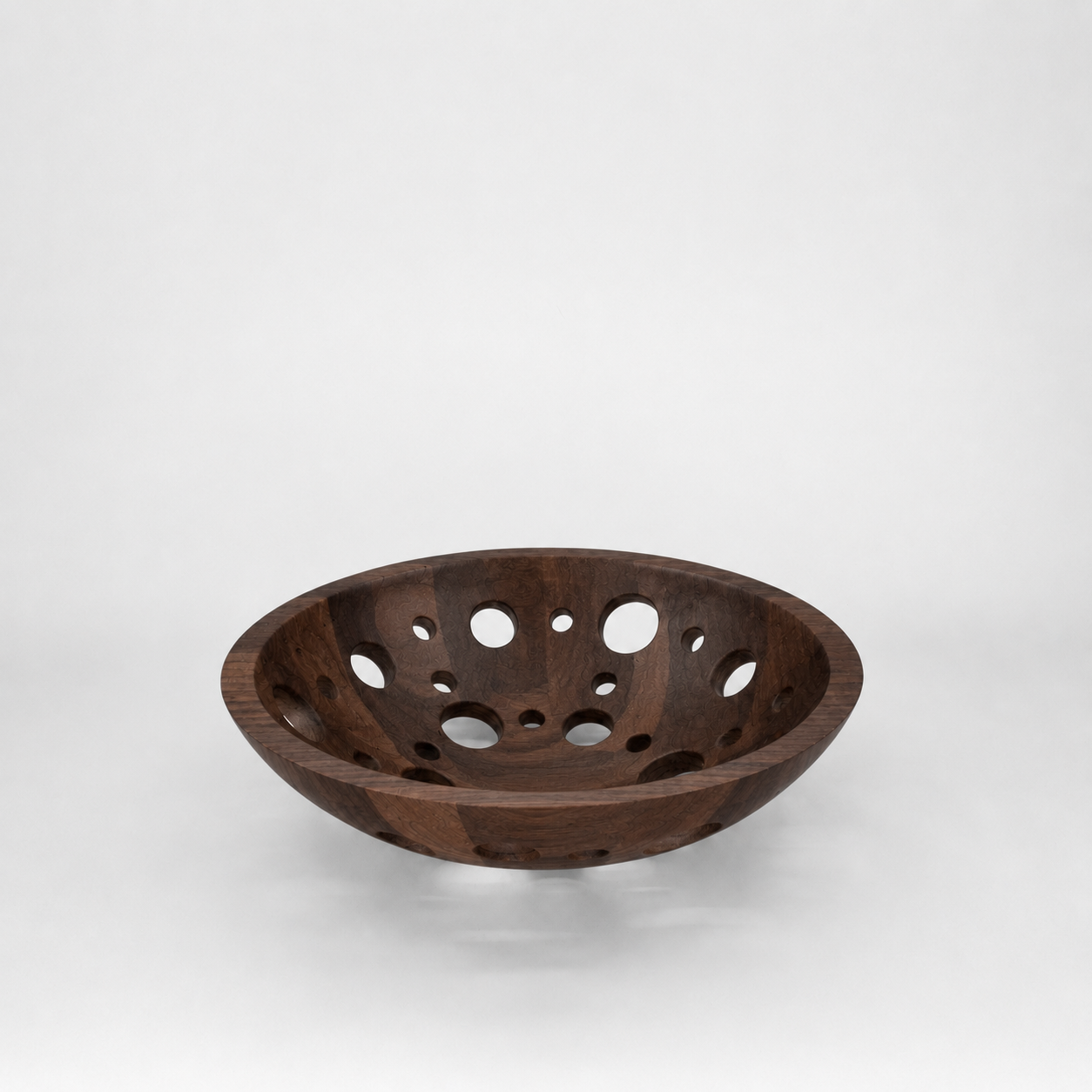 12" Wooden Fruit Bowl