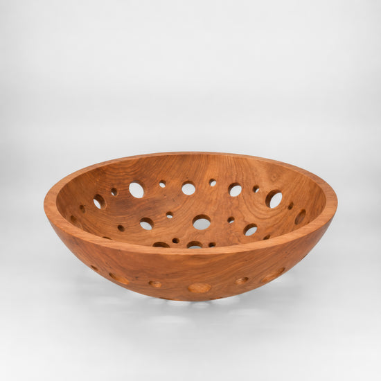 17" Wooden Fruit Bowl