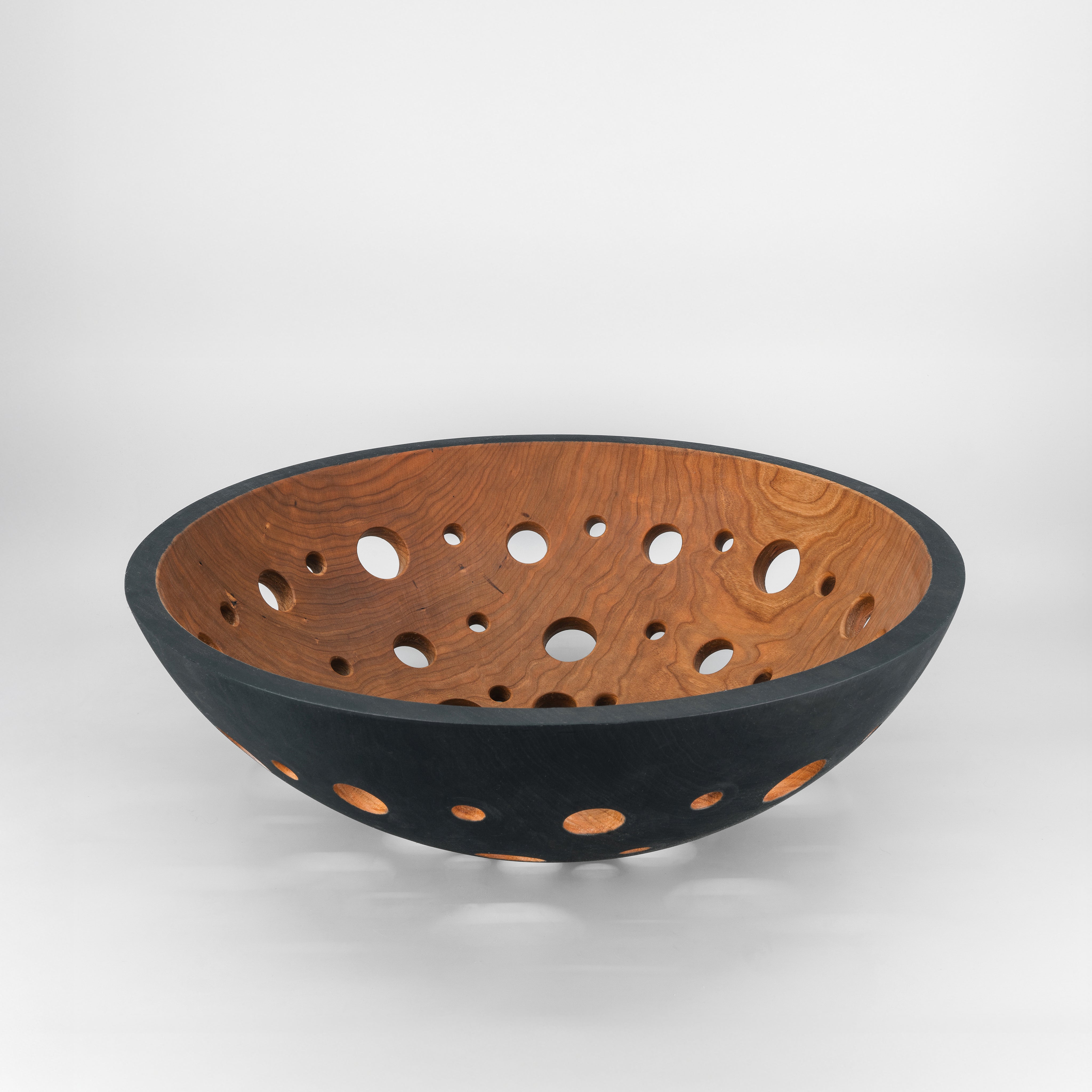 17" Wooden Fruit Bowl