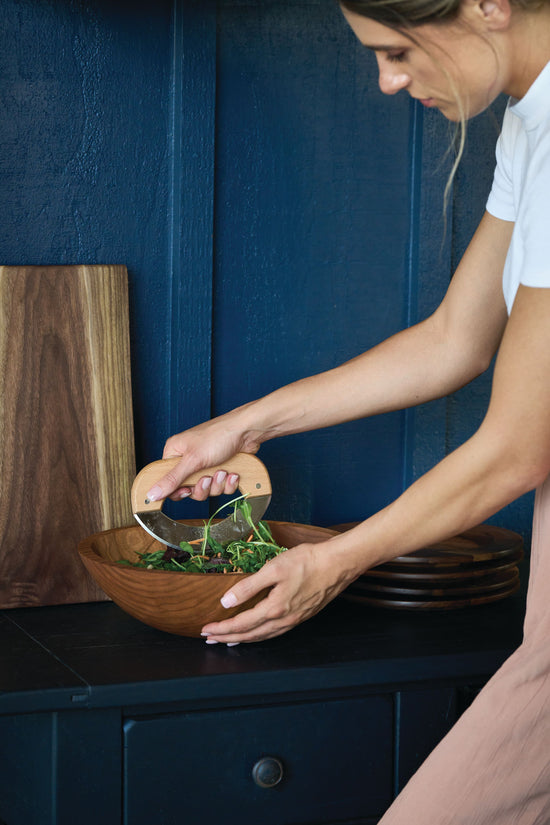 15" Wooden Chopping Bowl Set