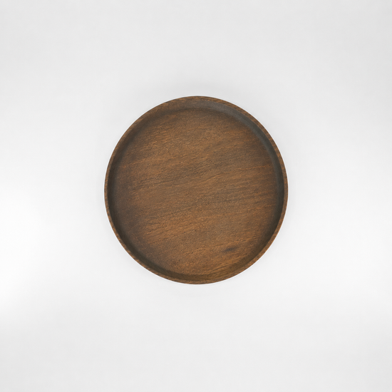 10" Narrow Rim Wooden Plate