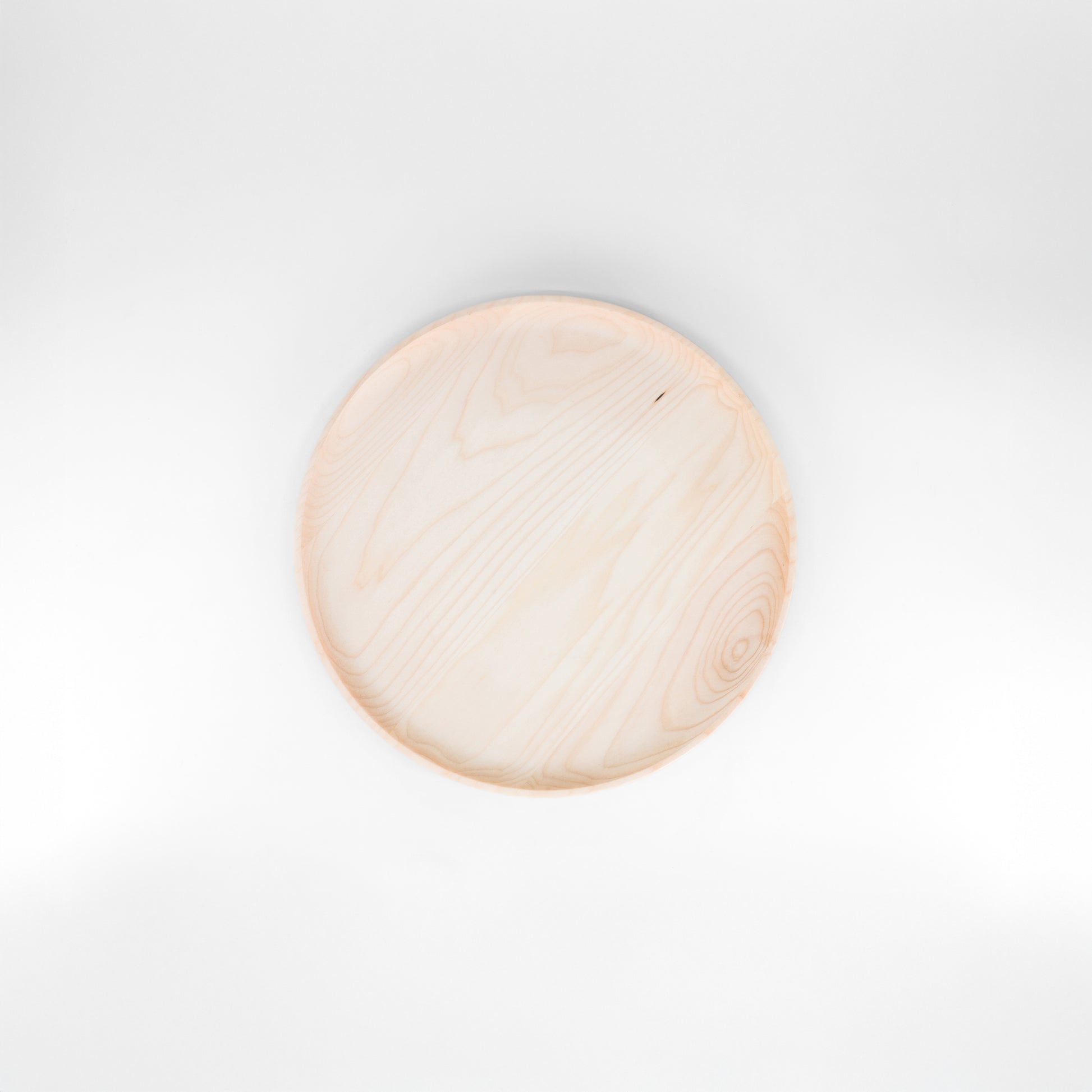 10" Narrow Rim Wooden Plate