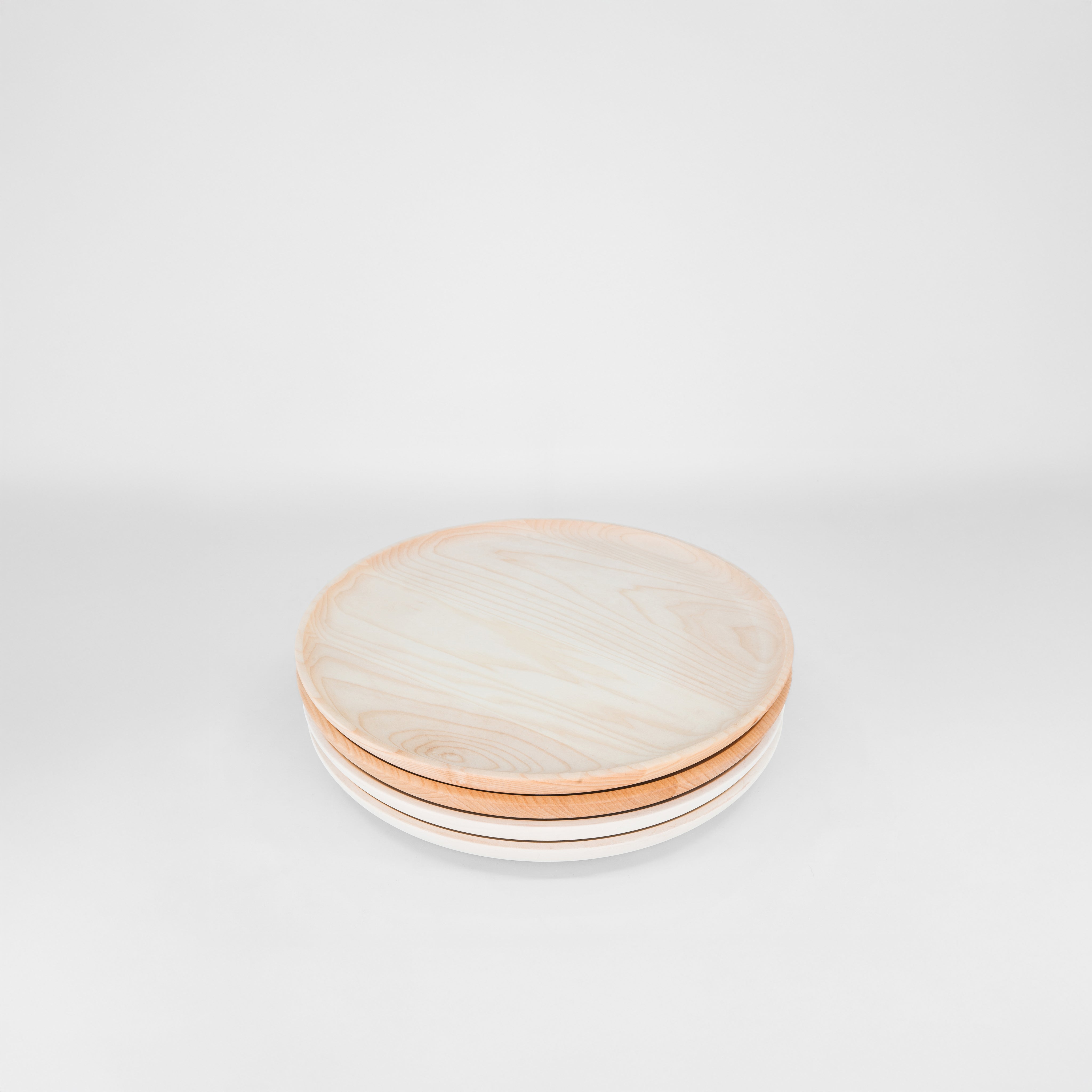 10" Narrow Rim Wooden Plate