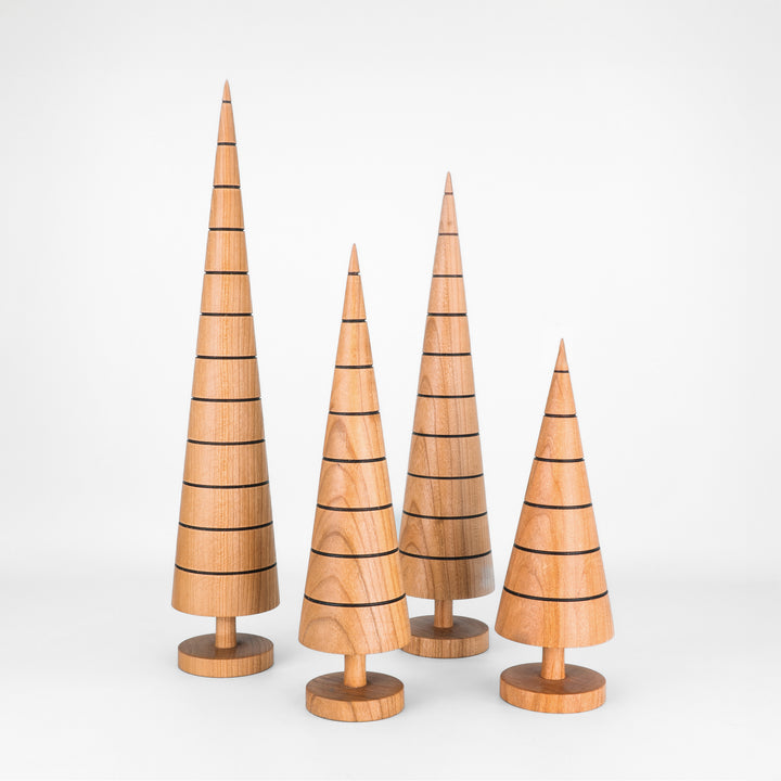 Hand Turned Wooden Trees