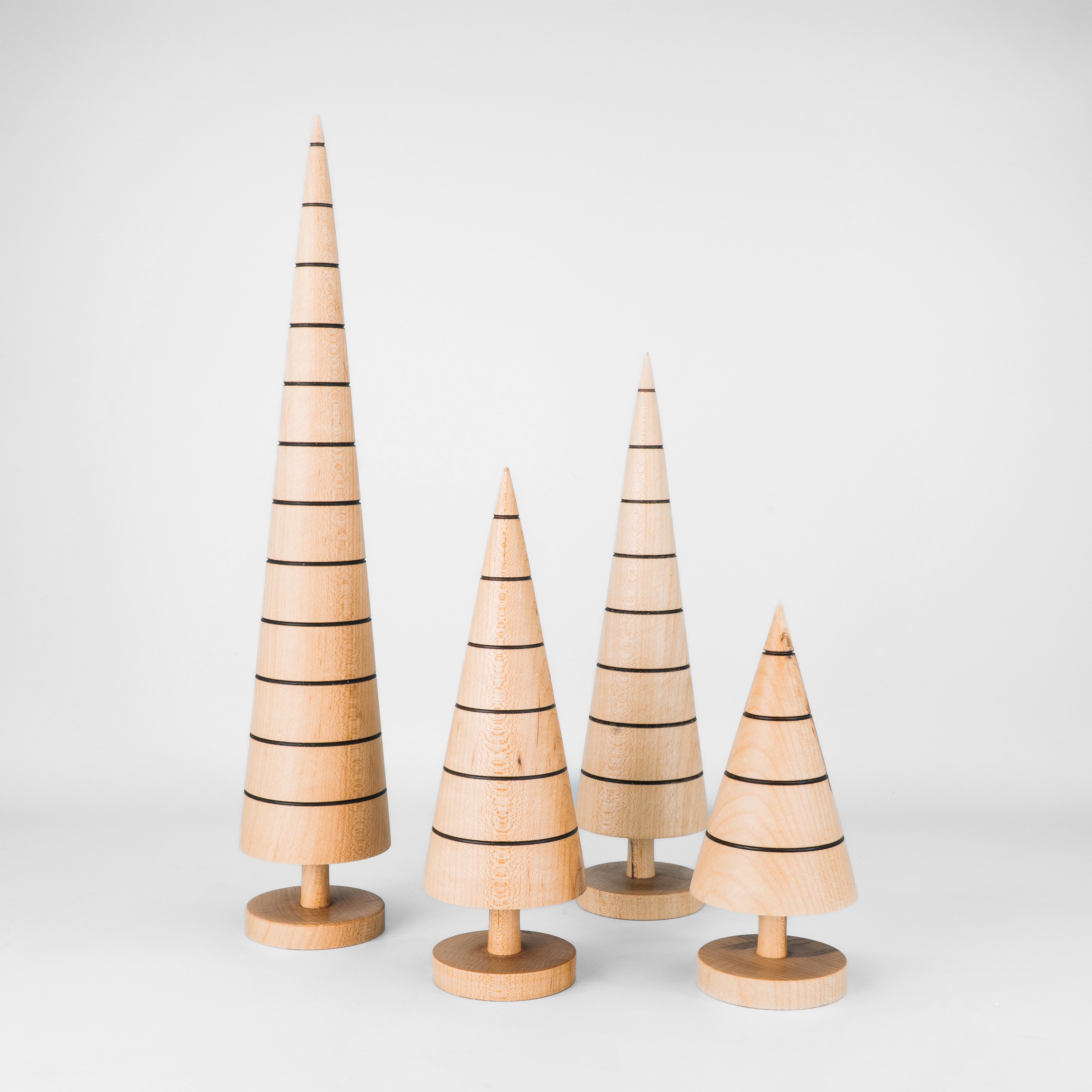 Hand Turned Wooden Trees