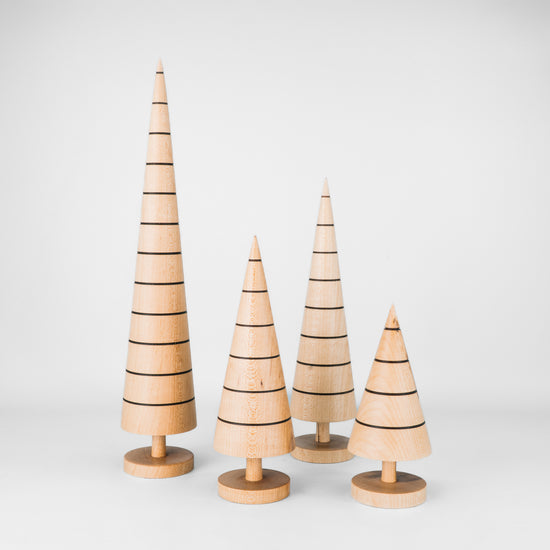 Hand Turned Wooden Trees