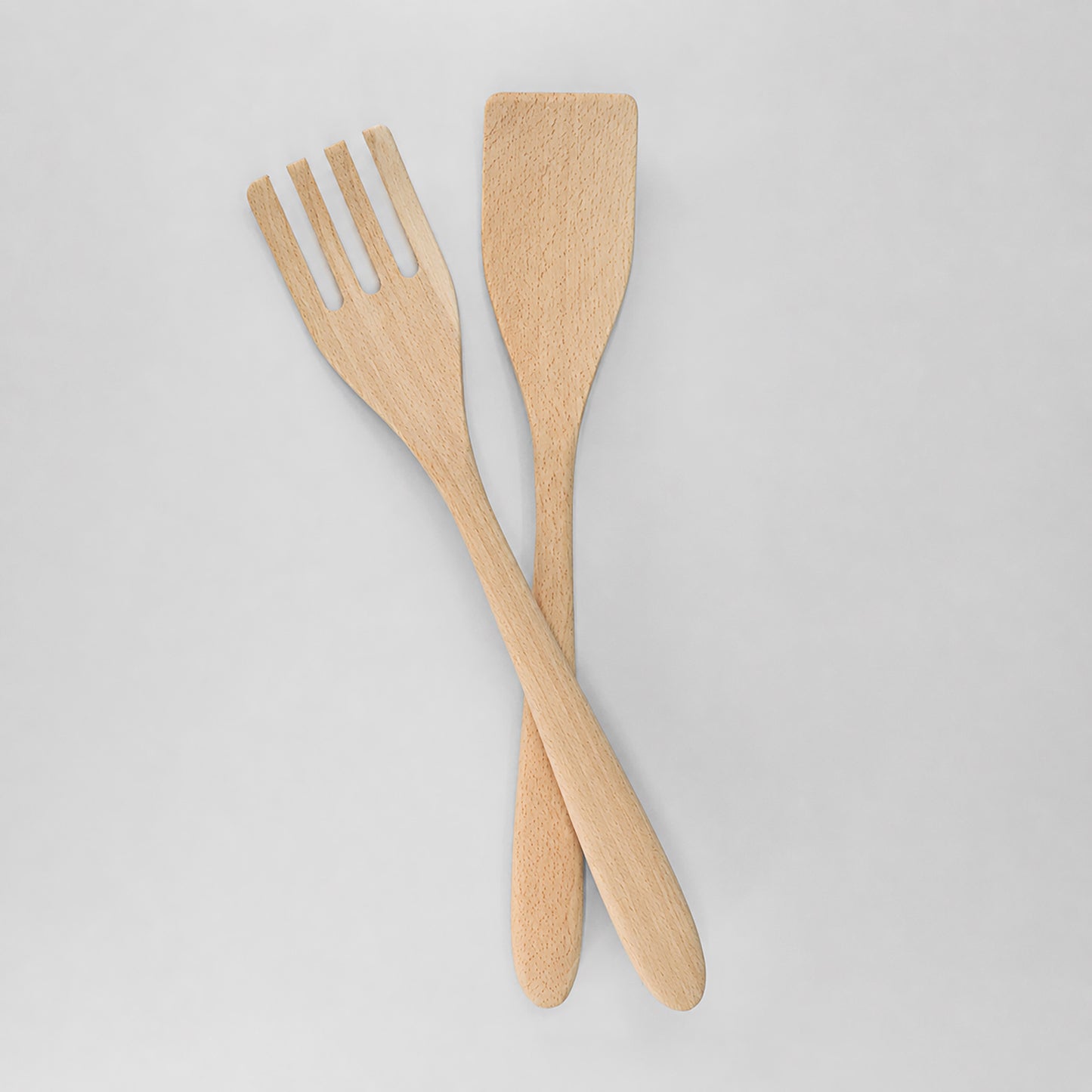 Large Wooden Salad Utensil Set
