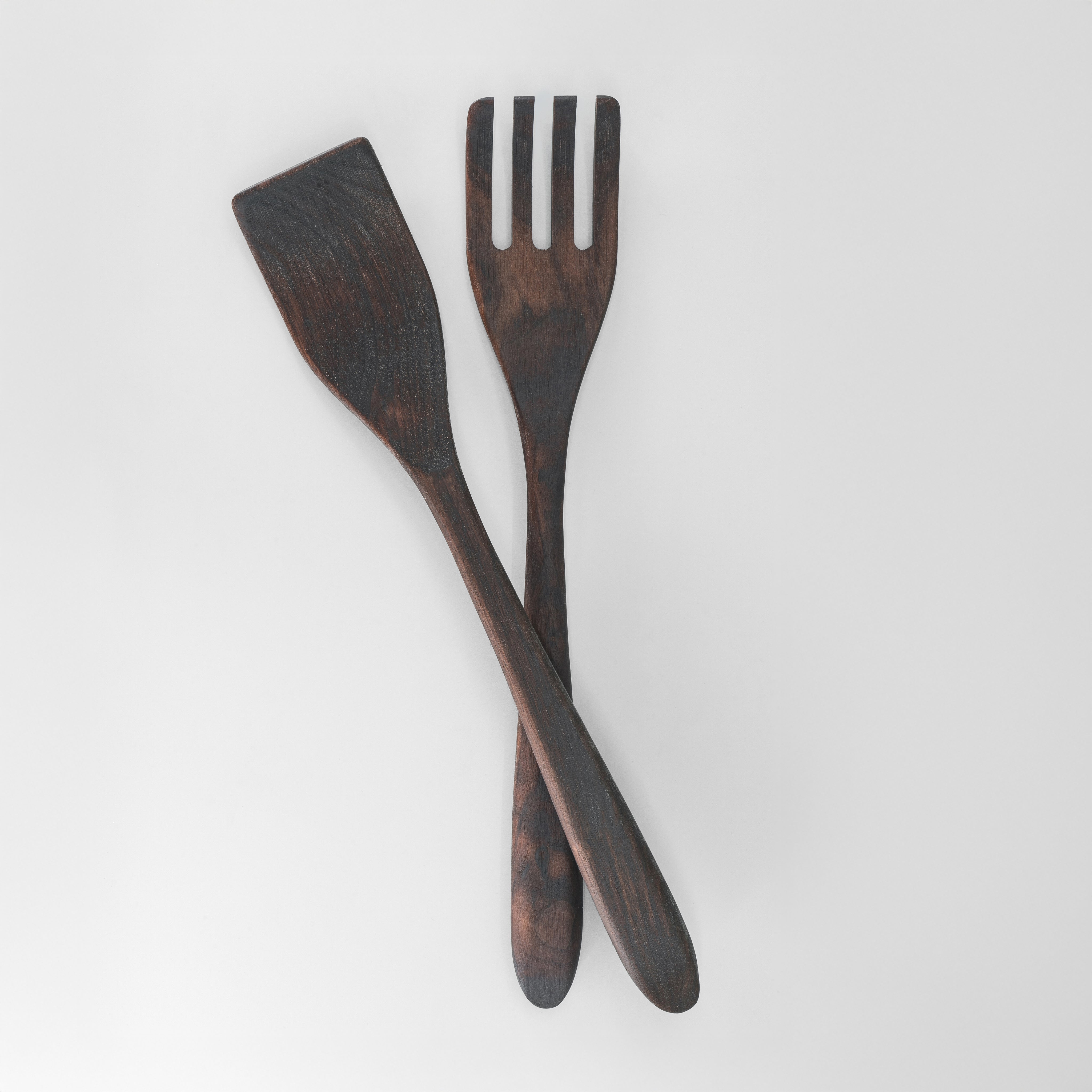 Large Wooden Salad Utensil Set