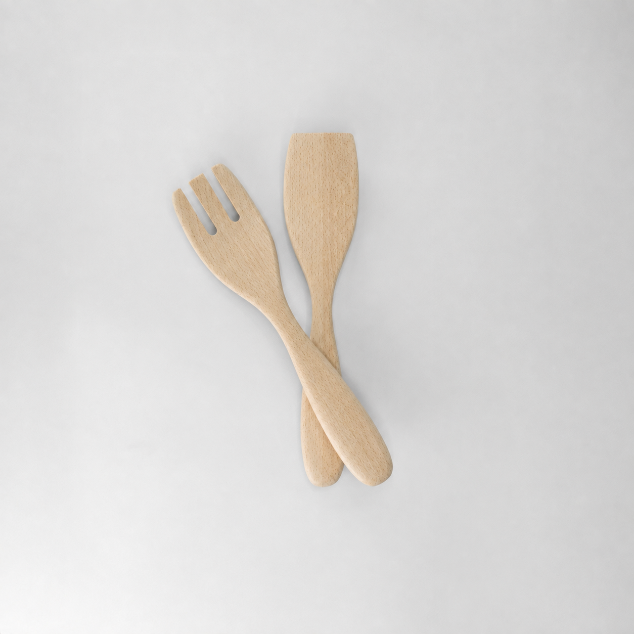 Small Wooden Salad Utensil Set