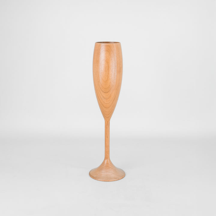 Classic Wooden Wine Flutes