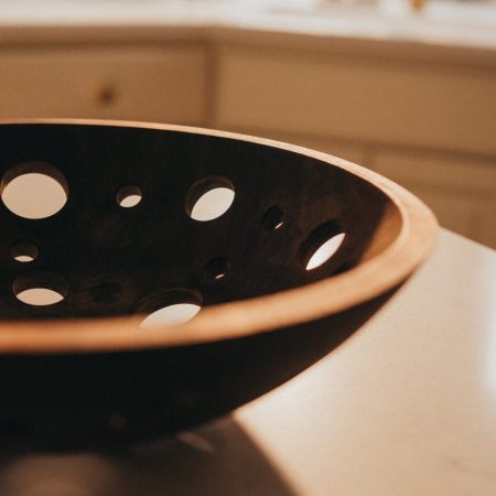 15 inch Solid Walnut Fruit Bowl