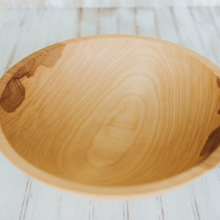 15-inch large beech bowl