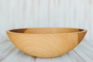 17-inch Beech Wood Large Dinner Salad Serving Bowl