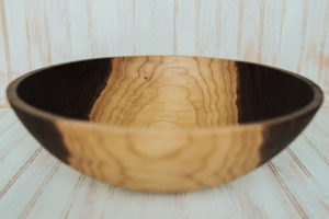 17 inch Large Serving Bowl with Bee's Oil Finish