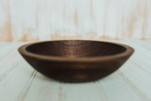 7 inch side salad bowl, walnut wood