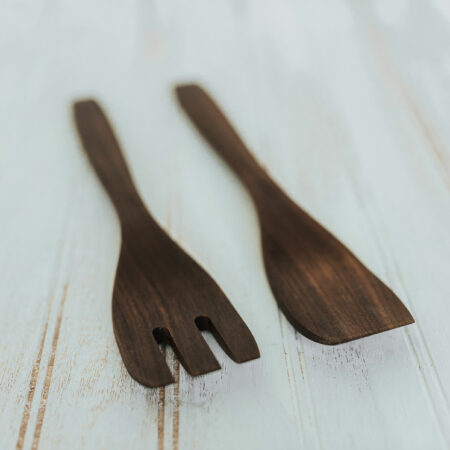 9-inch Walnut Small Wooden Utensils with Bee's Oil Finish