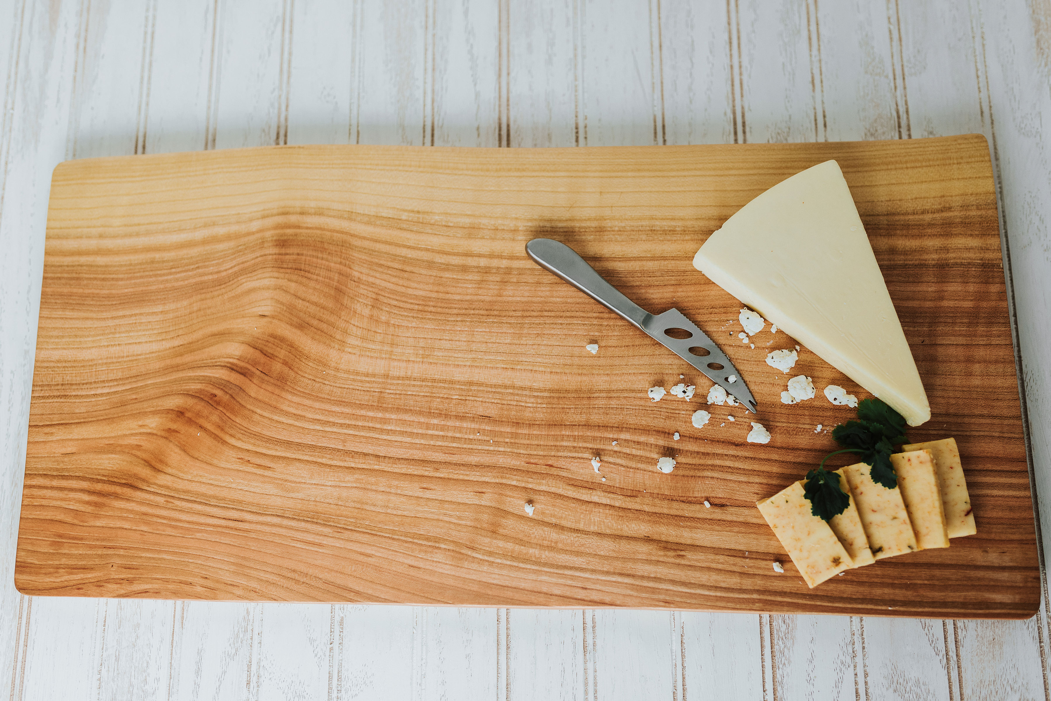 Natural hand crafted solid cherry live edge wood cutting board – Eaglecreek  Boards