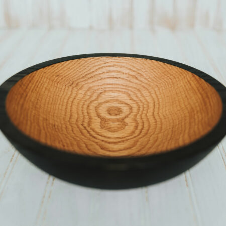 10-inch mediuam sized bowl, ebonized red oak