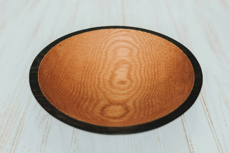 12-in Red Oak Bowls with ebonizing