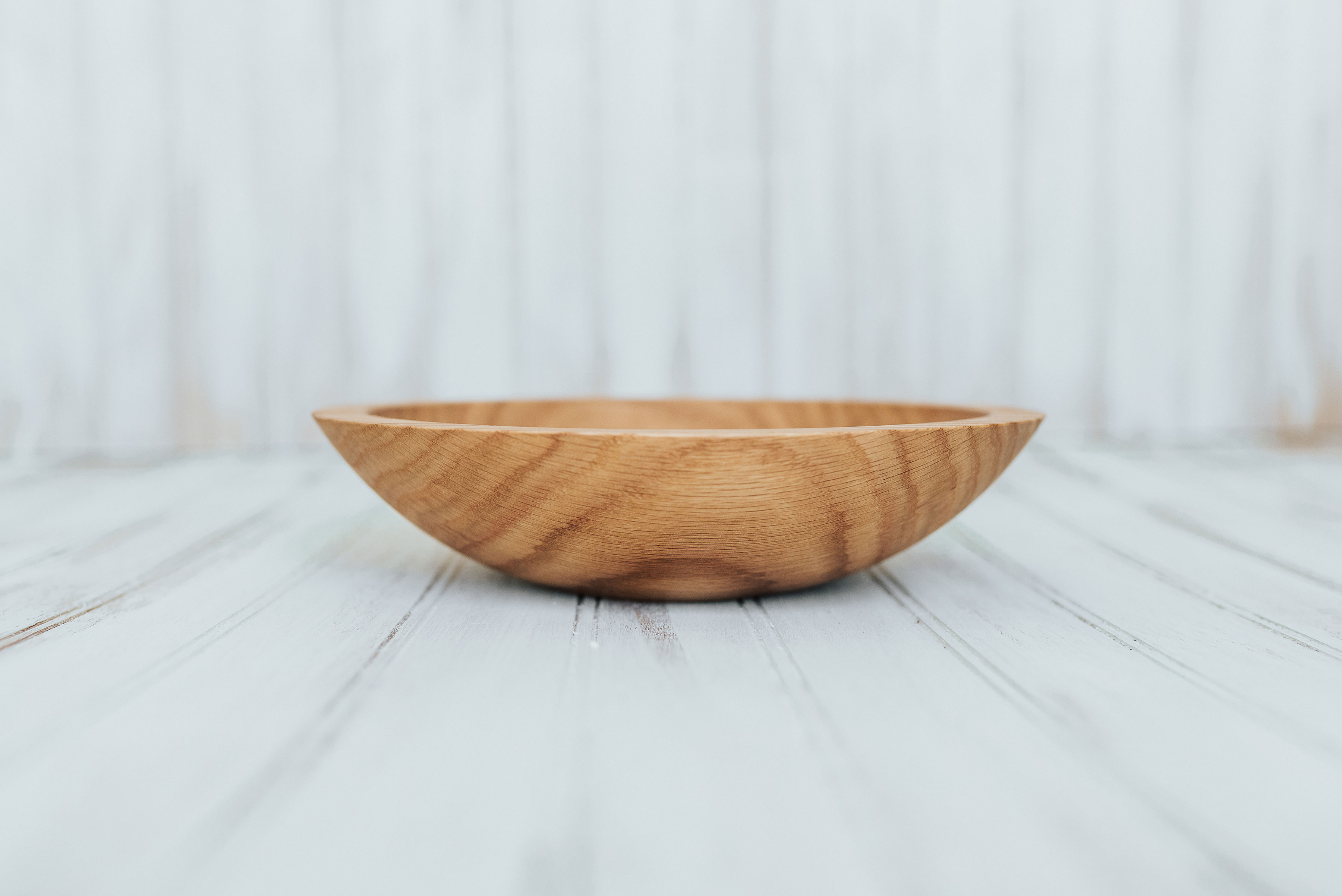 Wooden Bowl Stand with Brass Fitting & Bee's Oil Finish