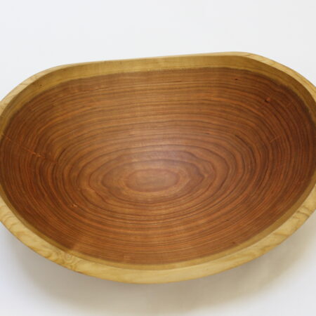 17-inch large cherry wooden bowls