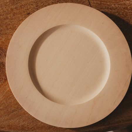 10-inch Wooden Plate with Bee's Oil Finish
