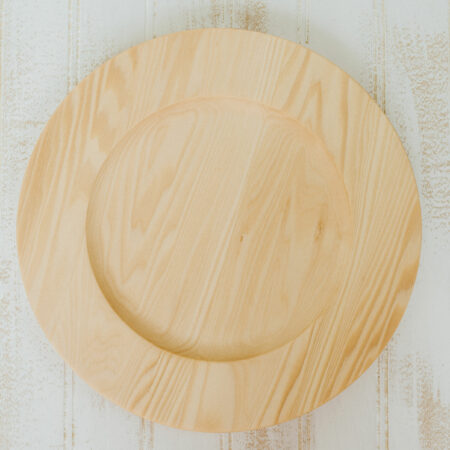 10" handcrafted Basswood plates with center